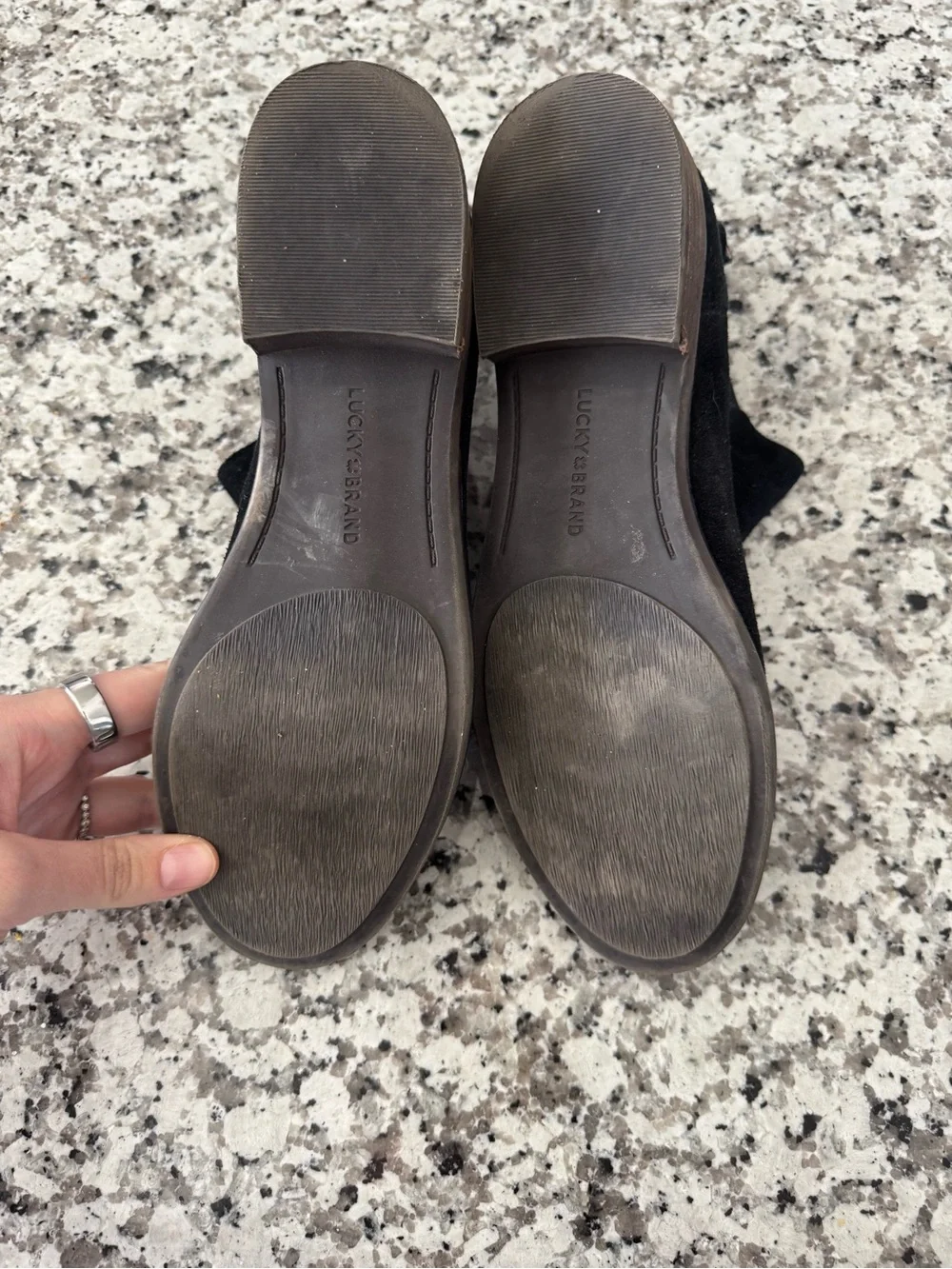 Lucky Brand Noahh Black Suede Chelsea Boots Size 10M